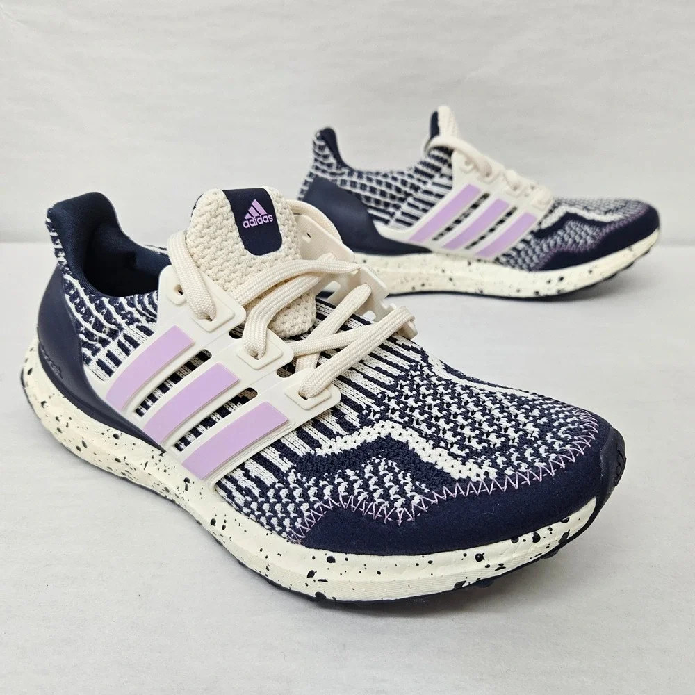 Adidas Ultraboost 5.0 DNA W Running Shoes GV8736 Navy White Purple Womens Size 6